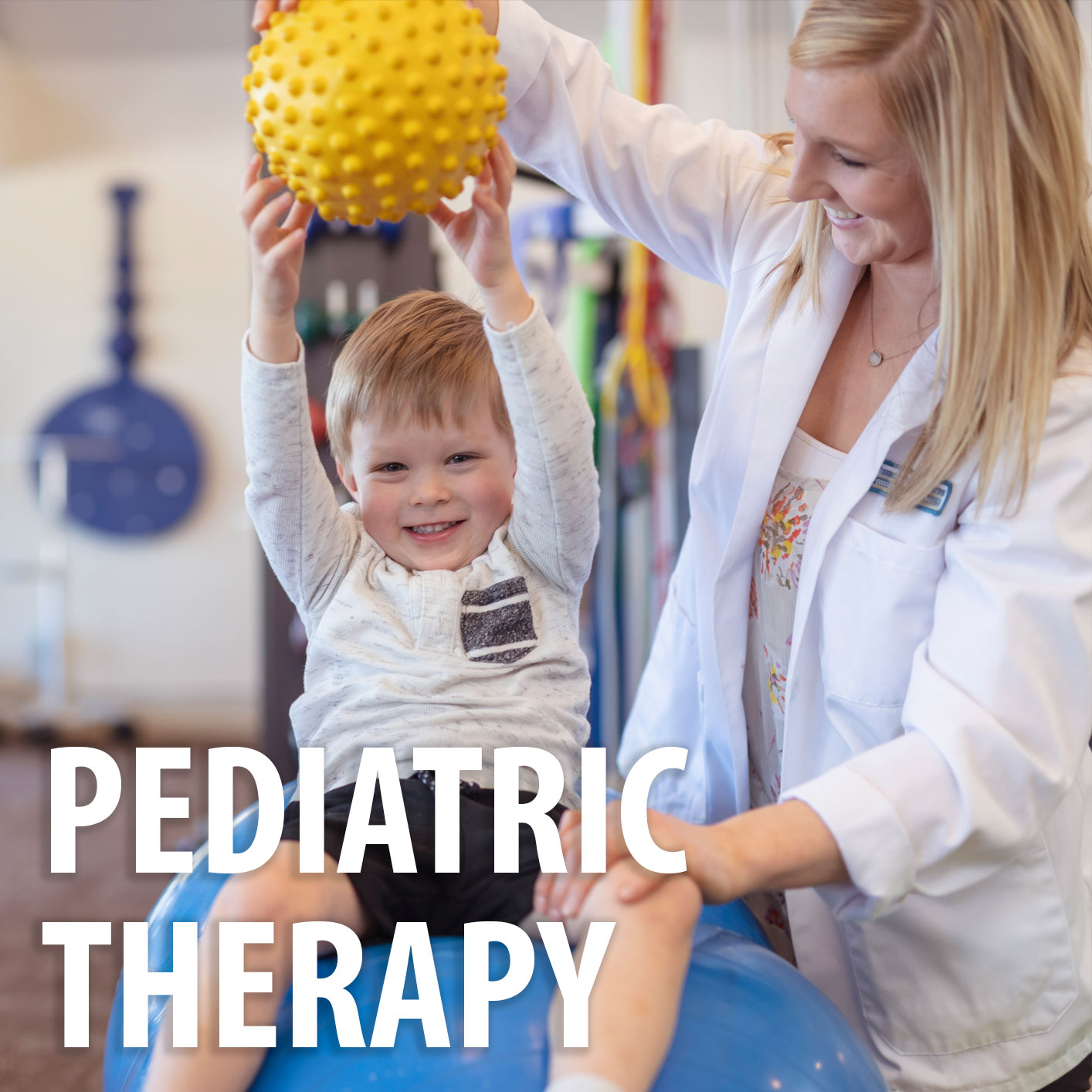 Child receiving Pediatric Therapy from Physical Therapist