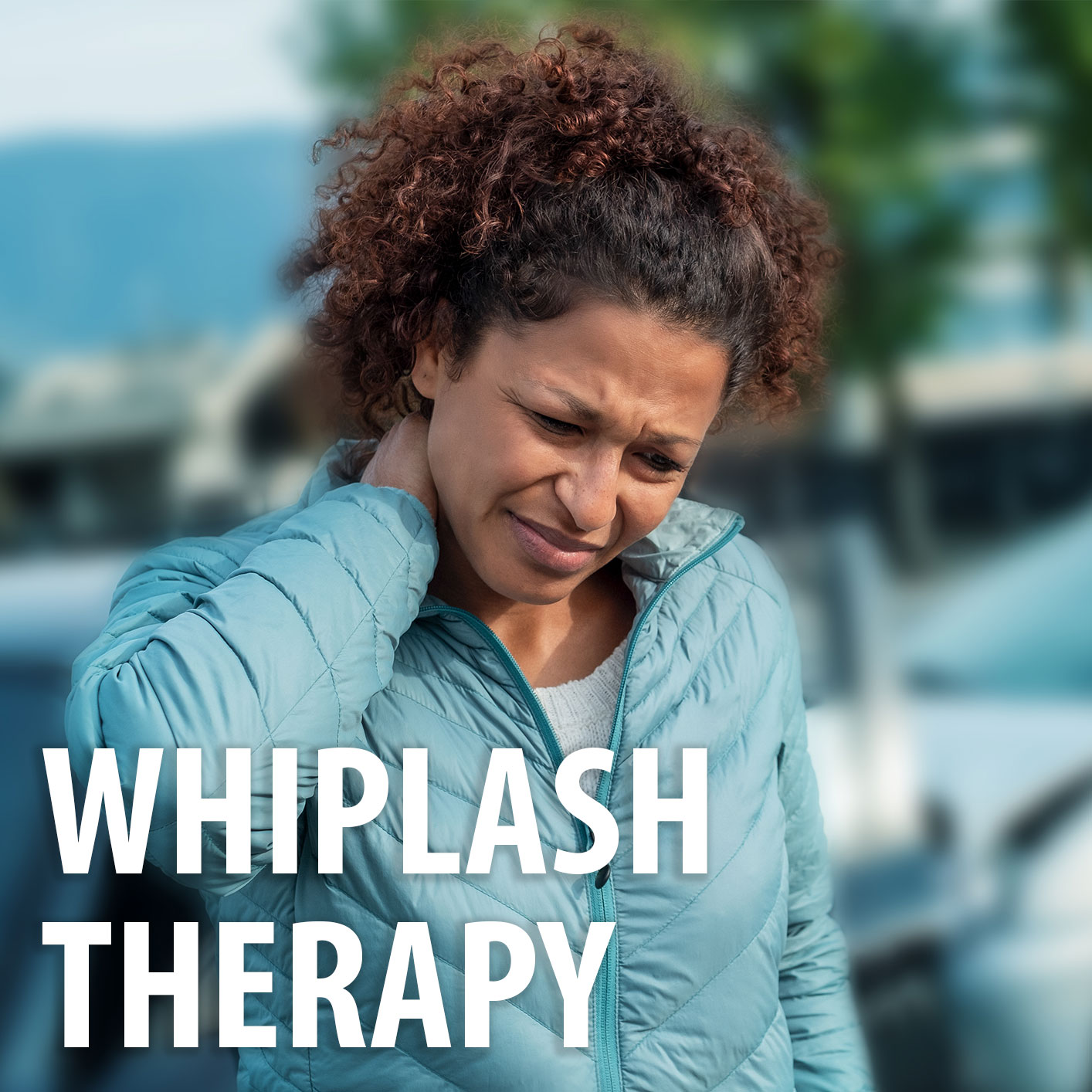 Person needing Whiplash Therapy after an accident