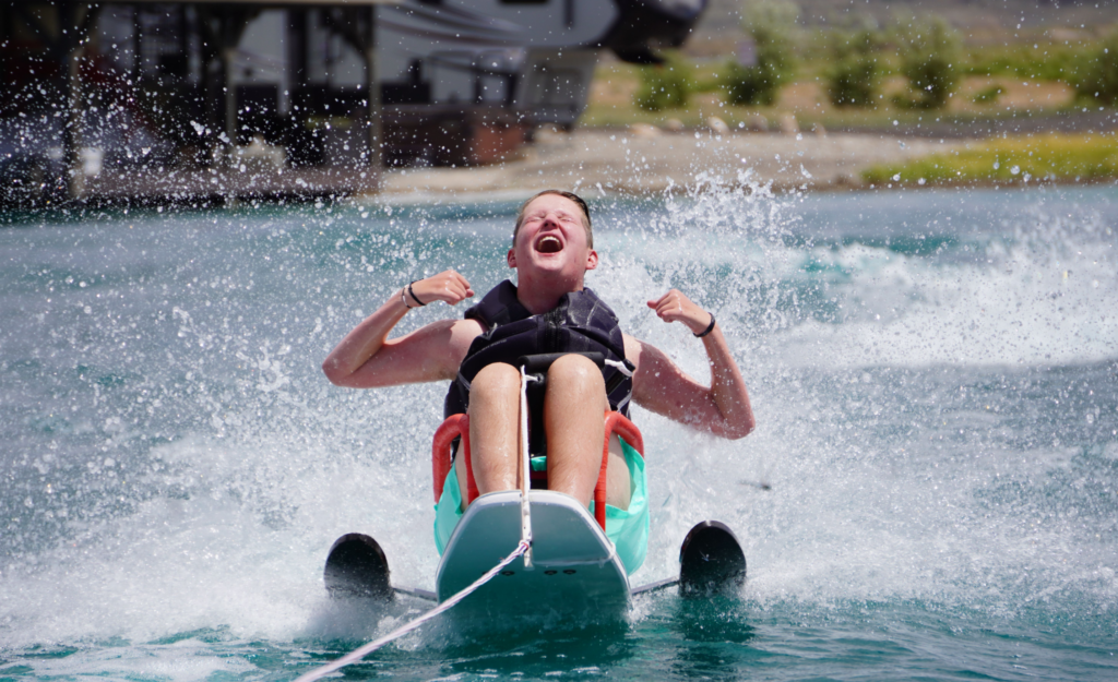 Participant at Adaptive Ski Day