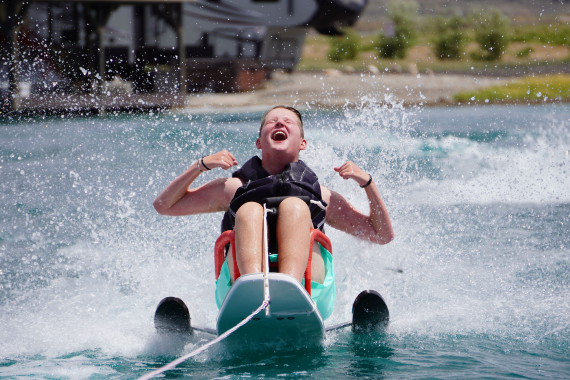 Participant at Adaptive Ski Day